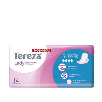 Прокладки урологические для женщин TerezaLady  TerezaMed Super