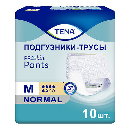 Подгузники-трусы TENA  (Тена) Proskin Pants Normal M    Normal M