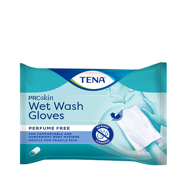 TENA (Тена) Влажные моющие рукавички   свободный