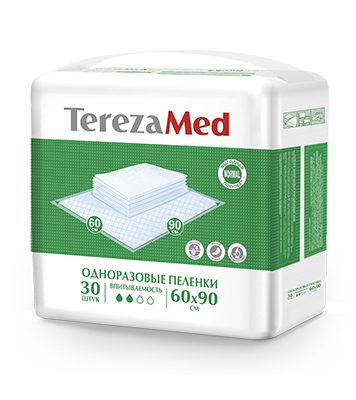 Пеленки одноразовые впитывающие TEREZA MED normal  TerezaMed 60x90