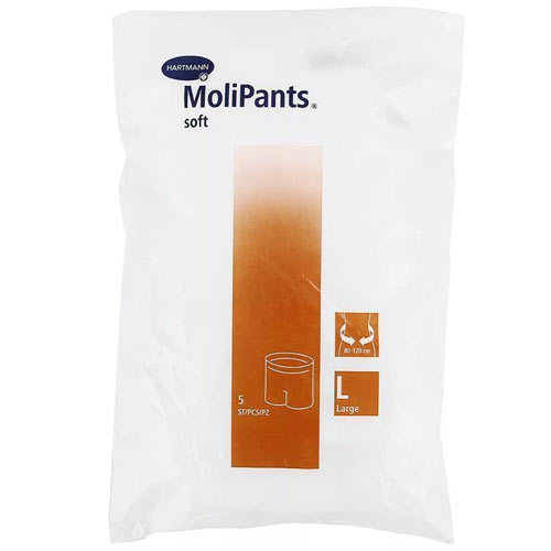 Удлиненные эластичные штанишки для фиксации прокладок МолиПанц Софт MoliPants L обхват бедер 80-120 см