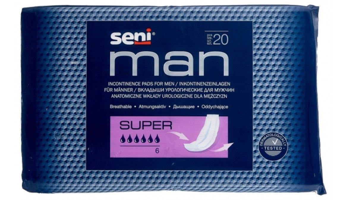Урологические прокладки для мужчин SENI MAN Super SENI Super