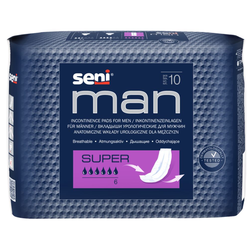 Урологические прокладки для мужчин SENI MAN Super  Super